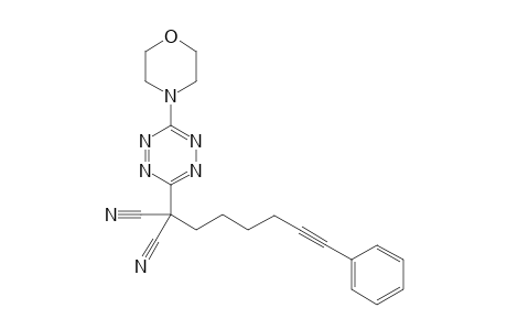 3-[1',1'-Dicyanohept-7'-phenyl-6'-ynyl)-6-morpholinyl-1,2,4,5-tetrazine