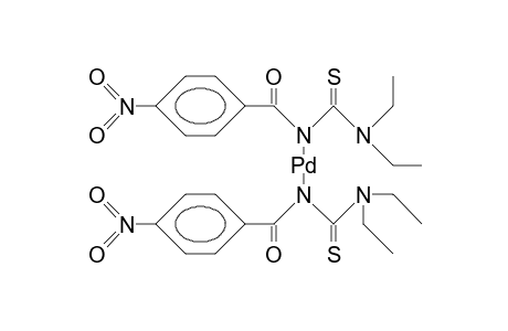 cis-Bis(N,N-diethyl-N'-<4-nitro-benzoyl>-thiourea)-palladium(ii) complex