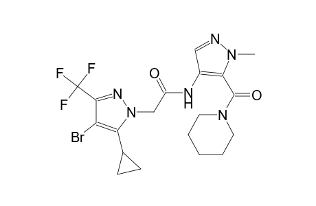 1H-pyrazole-1-acetamide, 4-bromo-5-cyclopropyl-N-[1-methyl-5-(1-piperidinylcarbonyl)-1H-pyrazol-4-yl]-3-(trifluoromethyl)-