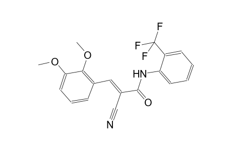 (2E)-2-cyano-3-(2,3-dimethoxyphenyl)-N-[2-(trifluoromethyl)phenyl]-2-propenamide