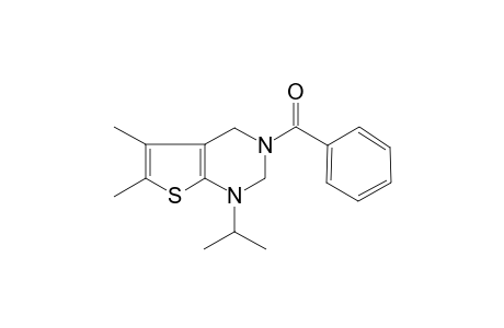 Thieno[2,3-d]pyrimidine, 1,2,3,4-tetrahydro-3-benzoyl-1-isopropyl-5,6-dimethyl-