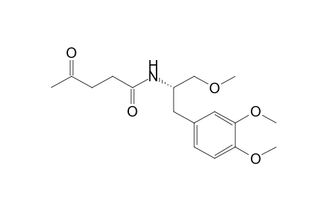 N-[(1S)-1-[(3,4-dimethoxyphenyl)methyl]-2-methoxy-ethyl]-4-oxo-pentanamide