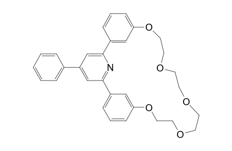 1-Aza-6,9,12,15,18-pentaoxa-3,5;19,21-diphenylene-2,22-(p-phenyl pyridine)-cyclodocosane