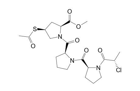 (2S,4S)-4-(acetylthio)-1-[(2S)-1-[(2S)-1-[(2S)-2-chloropropanoyl]prolyl]prolyl]pyrrolidine-2-carboxylic acid methyl ester