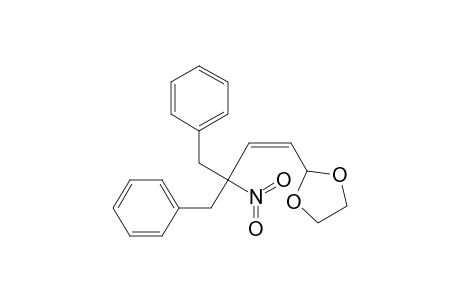 1,3-Dioxolane, 2-[3-nitro-4-phenyl-3-(phenylmethyl)-1-butenyl]-, (Z)-