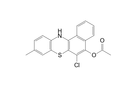 6-chloro-9-methyl-12H-benzo[a]phenothiazin-5-ol, acetate(ester)