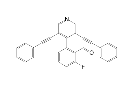 2-(3,5-bis(phenylethynyl)pyridin-4-yl)-6-fluorobenzaldehyde