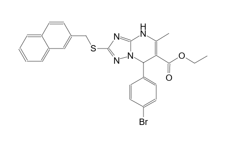 ethyl 7-(4-bromophenyl)-5-methyl-2-[(2-naphthylmethyl)sulfanyl]-4,7-dihydro[1,2,4]triazolo[1,5-a]pyrimidine-6-carboxylate
