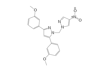 3,5-bis(3-methoxyphenyl)-1-[(4-nitro-1H-pyrazol-1-yl)methyl]-1H-pyrazole