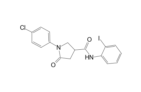 1-(4-Chloro-phenyl)-5-oxo-pyrrolidine-3-carboxylic acid (2-iodo-phenyl)-amide