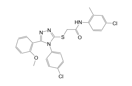 N-(4-chloro-2-methylphenyl)-2-{[4-(4-chlorophenyl)-5-(2-methoxyphenyl)-4H-1,2,4-triazol-3-yl]sulfanyl}acetamide