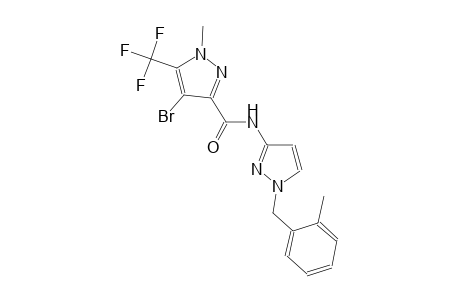 4-bromo-1-methyl-N-[1-(2-methylbenzyl)-1H-pyrazol-3-yl]-5-(trifluoromethyl)-1H-pyrazole-3-carboxamide