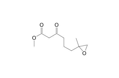 Oxiranehexanoic acid, 2-methyl-.beta.-oxo-, methyl ester