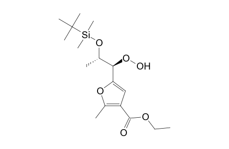 5-[(2S,1R)-2-(tert-Butyldimethylsilyl)oxy-1-hydroperoxypropyl]-2-methyl-3-ethoxycarbonylfuran