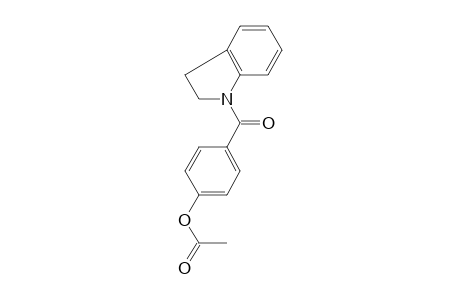 4-(2,3-Dihydro-1H-indol-1-ylcarbonyl)phenyl acetate