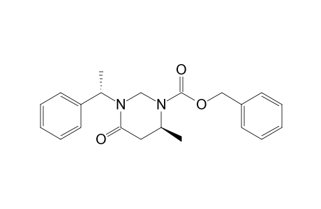 (1'S,6S)-1-Benzyloxycarbonyl-3-(1'-phenyleth-1'-yl)-6-methylperihydropyrimidin-4-one