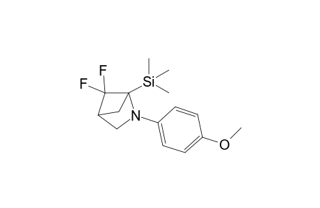 5,5-Difluoro-1-trimethylsilyl-2-(p-methoxyphenyl)-2-azabicyclo[2.1.1]hexane