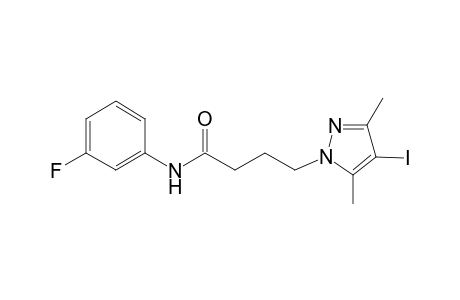 N-(3-fluorophenyl)-4-(4-iodo-3,5-dimethyl-1H-pyrazol-1-yl)butanamide