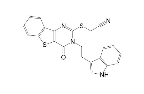 ({3-[2-(1H-indol-3-yl)ethyl]-4-oxo-3,4-dihydro[1]benzothieno[3,2-d]pyrimidin-2-yl}sulfanyl)acetonitrile