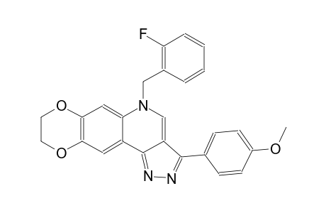 5H-[1,4]dioxino[2,3-g]pyrazolo[4,3-c]quinoline, 5-[(2-fluorophenyl)methyl]-8,9-dihydro-3-(4-methoxyphenyl)-