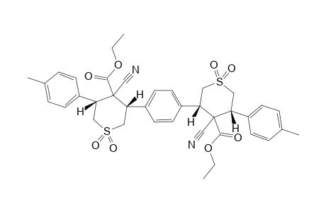 ETHYL-3,3'-(1,4-PHENYLENE)-BIS-[5-(4-METHYLPHENYL)-4-CYANOTETRAHYDRO-2H-THIOPYRAN-4-CARBOXYLATE-1,1-DIOXIDE]