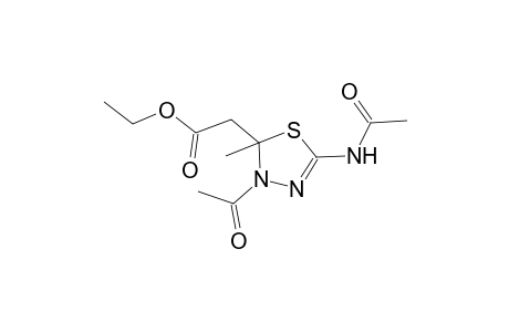 ethyl [3-acetyl-5-(acetylamino)-2-methyl-2,3-dihydro-1,3,4-thiadiazol-2-yl]acetate
