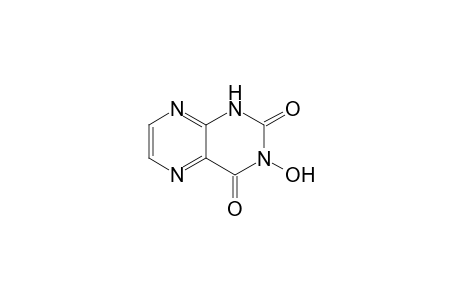 2,4(1H,3H)-Pteridinedione, 3-hydroxy-