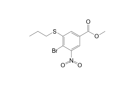 4-Bromo-3-nitro-5-(propylthio)benzoic acid methyl ester
