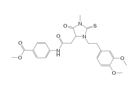 methyl 4-[({3-[2-(3,4-dimethoxyphenyl)ethyl]-1-methyl-5-oxo-2-thioxo-4-imidazolidinyl}acetyl)amino]benzoate