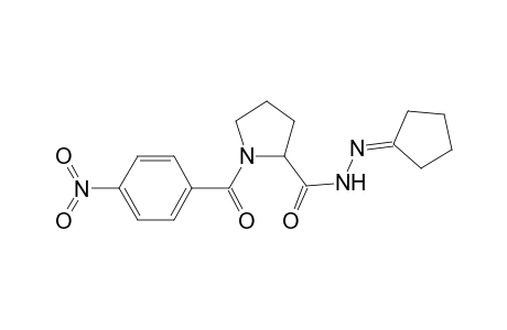 1-(4-Nitro-benzoyl)-pyrrolidine-2-carboxylic acid cyclopentylidene-hydrazide