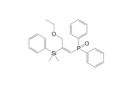 3-Ethoxy-2-dimethylphenylsilylprop-1-enyl(diphenyl)phosphine