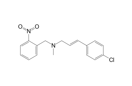 N-[3-(4-Chlorophenyl)prop-2-enyl]-N-(2-nitrobenzyl)-N-methylamine
