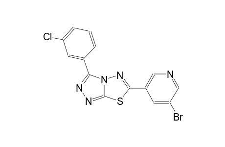 [1,2,4]triazolo[3,4-b][1,3,4]thiadiazole, 6-(5-bromo-3-pyridinyl)-3-(3-chlorophenyl)-