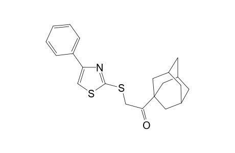 1-Ethanone, 2-[(4-phenyl-2-thiazolyl)thio]-1-tricyclo[3.3.1.1(3,7)]dec-1-yl-