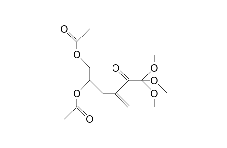 5,6-Di-O-acetyl-3,4-dideoxy-3-C-methylene-D-glycero-2-hexulosonic acid, trimethyl orthoester