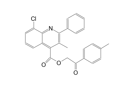 4-quinolinecarboxylic acid, 8-chloro-3-methyl-2-phenyl-, 2-(4-methylphenyl)-2-oxoethyl ester