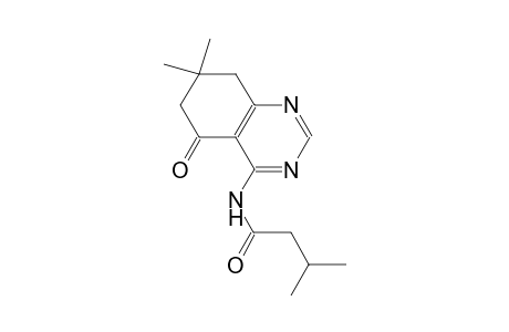 N-(7,7-dimethyl-5-oxo-5,6,7,8-tetrahydro-4-quinazolinyl)-3-methylbutanamide