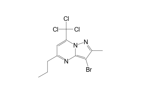 3-BROMO-7-TRICHLOROMETHYL-2-METHYL-5-PROPYLPYRAZOLO-[1,5-A]-PYRIMIDINE