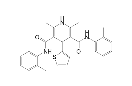 4-(2-Thienyl)-2,6-dimethyl-3,5-bis-N-(2-methylphenyl)-carbamoyl-1,4-dihydro-pyridine