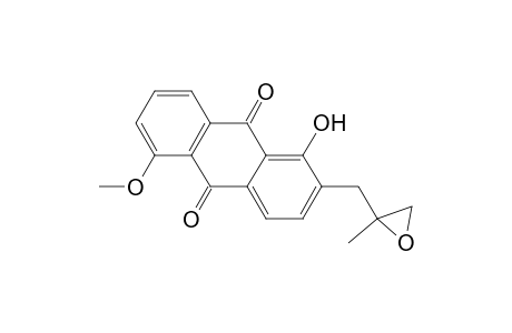 9,10-Anthracenedione, 1-hydroxy-5-methoxy-2-[(2-methyloxiranyl)methyl]-