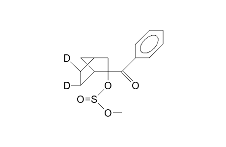 (5,6-Dideuterio-2-exo-benzoyl-bicyclo(2.2.1)hept-2-yl) mesylate
