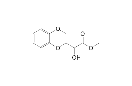 2-Hydroxy-3-(2-methoxyphenoxy)propanoic acid methyl ester