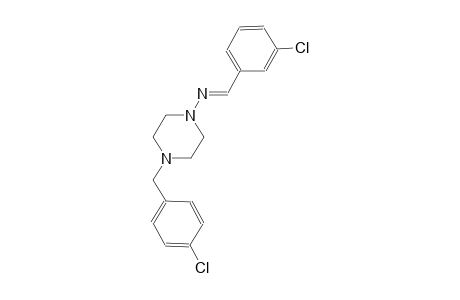 4-(4-chlorobenzyl)-N-[(E)-(3-chlorophenyl)methylidene]-1-piperazinamine