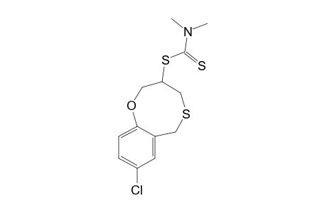 DIMETHYLDITHIOCARBAMIC ACID, (8-CHLORO-3,4-DIHYDRO-2H,6H-1,5-BENZOXATHIOCIN-3-YL) ESTER