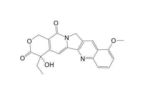 1H-Pyrano(3',4':6,7)indolizino(1,2-b)quinoline-3,14(4H,12H)-dione-, 4-ethyl-4-hydroxy-10-methoxy-, (S)-