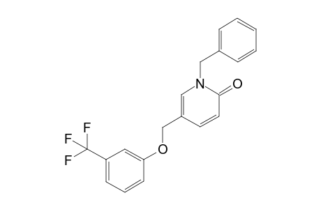 1-Benzyl-5-((3-(trifluoromethyl)phenoxy)methyl)pyridin-2(1H)-one