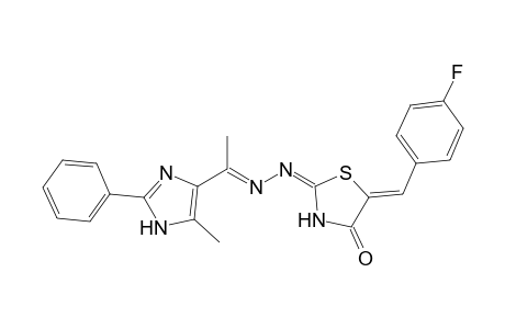 5-(4-Fluorobenzylidene)-2-{[1-(5-methyl-2-phenyl-1Himidazol-4-yl)ethylidene]hydrazono}thiazolidin-4-one