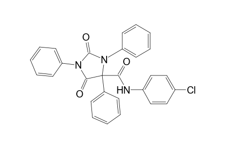 4-Imidazolidinecarboxamide, N-(4-chlorophenyl)-2,5-dioxo-1,3,4-triphenyl-