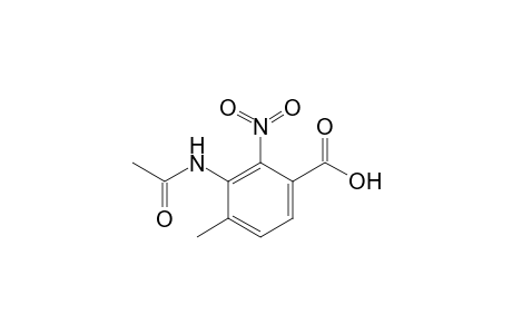 3-Acetamido-4-methyl-2-nitro-benzoic acid