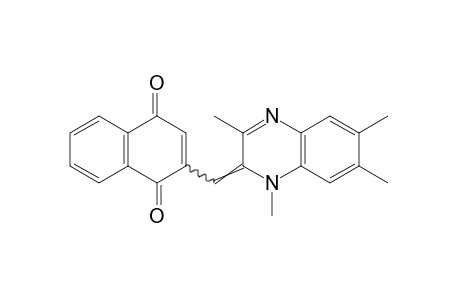 2-[(1,2-dihydro-1,3,6,7-tetramethyl-2-quinoxalinylidene)methyl]-1,4-naphthoquinone